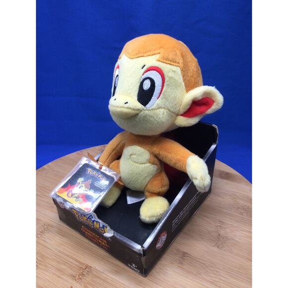NIB Pokemon Chimchar Plushie With Booklet - Picture 6 of 9